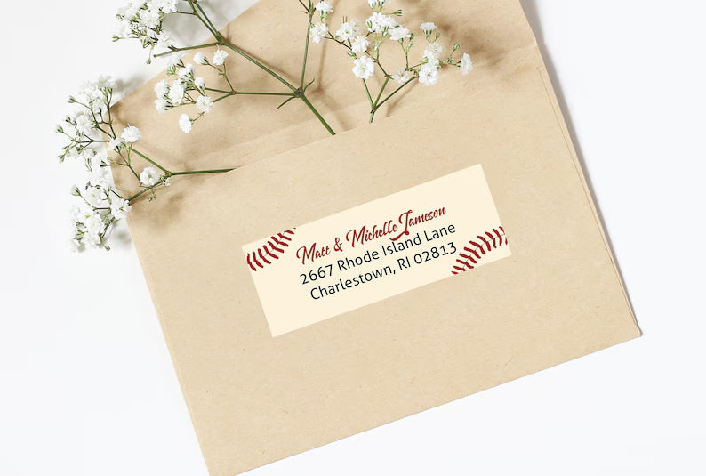 Little Slugger Baseball Theme | Rectangular Return Address Label