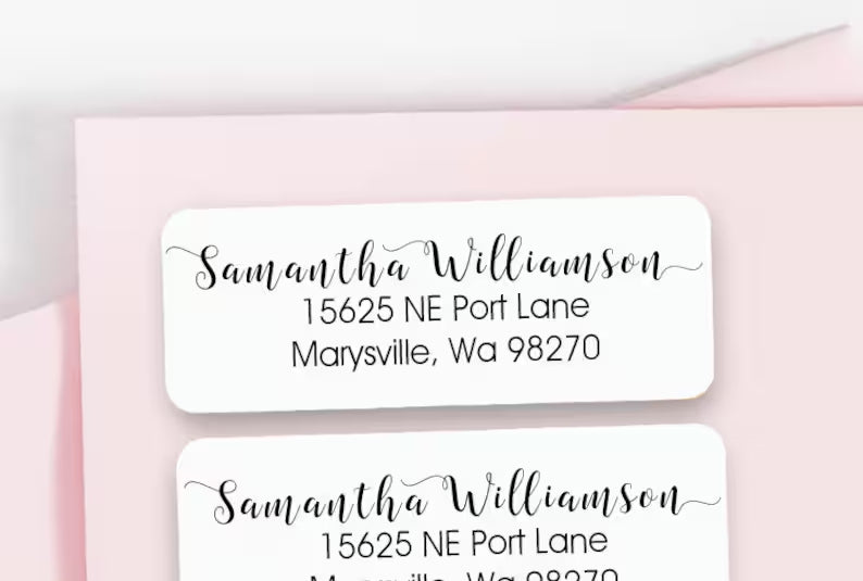 Custom Text in Starlight | Rectangular Return Address Label