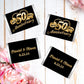 50th Anniversary Heart Banner | Mini Candy Bar Wrappers