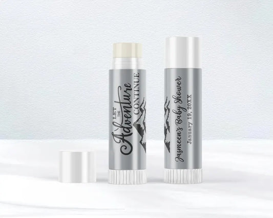 Let the Adventure... | Mountains | Glossy Lip Balm Labels