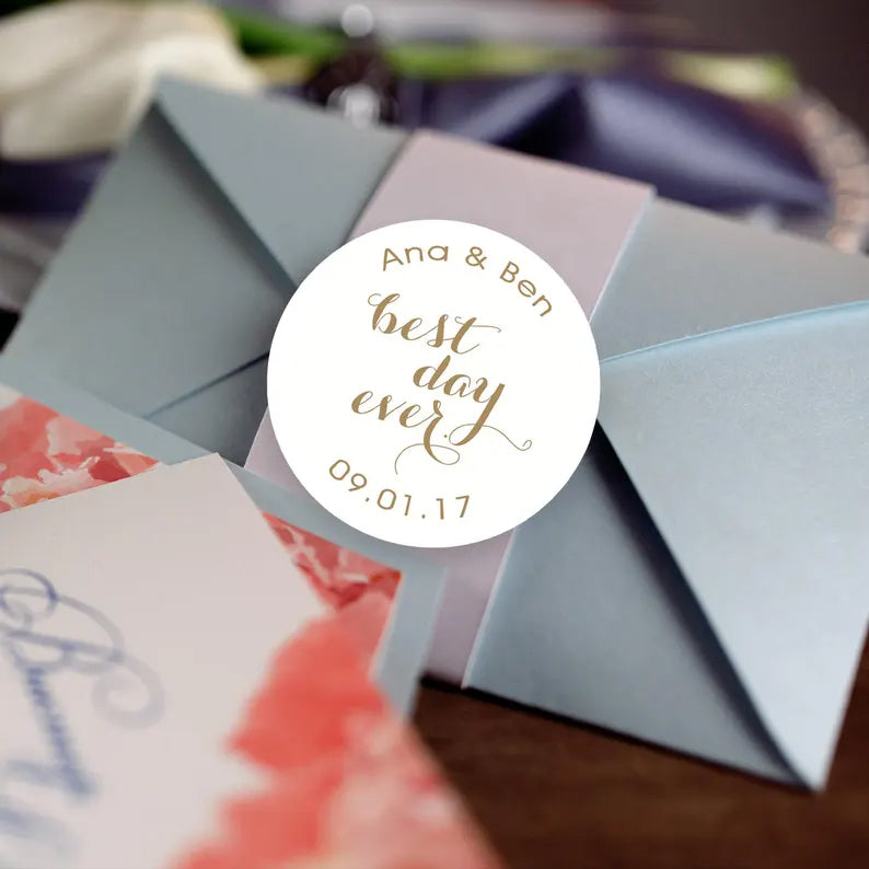 Best Day Ever | Wedding Favor Stickers