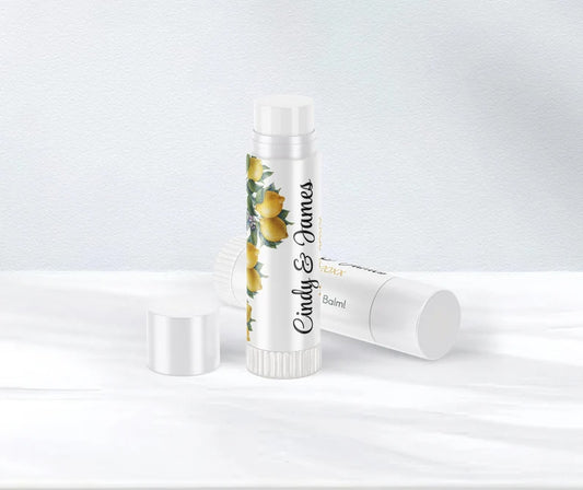 Botanical Lemons | Glossy Lip Balm Labels