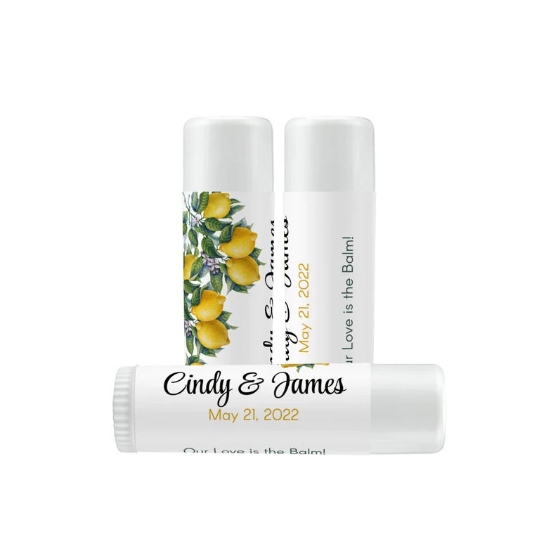 Botanical Lemons | Glossy Lip Balm Labels