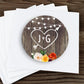 Carved Initials with Heart | Rustic | Heart with Arrow | Market Lights | Wedding Favor Stickers