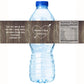 Carved Names with Heart | Heart with Arrow | Wedding Water Bottle Labels