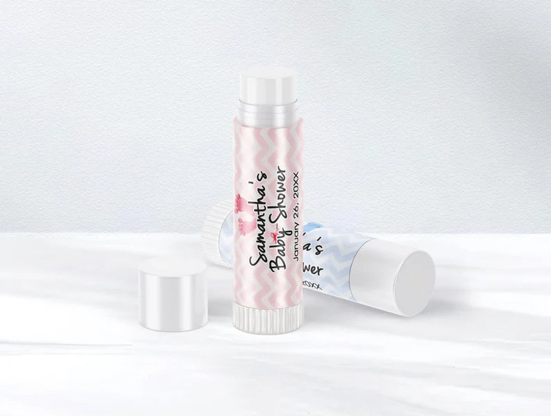 Chevron Baby Feet | Glossy Lip Balm Labels