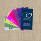 Color Coordinated Double Hearts in Camelot | Mini Candy Bar Wrappers