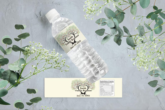 Family Tree | Reunion | Water Bottle Labels