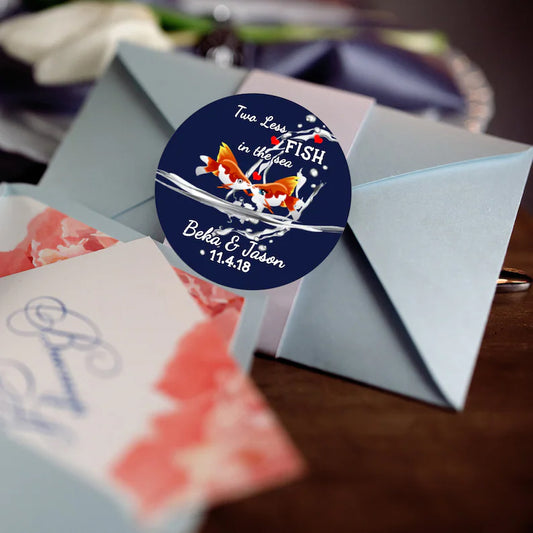 Fish in the Sea | Engagement Party | Wedding Favor Stickers