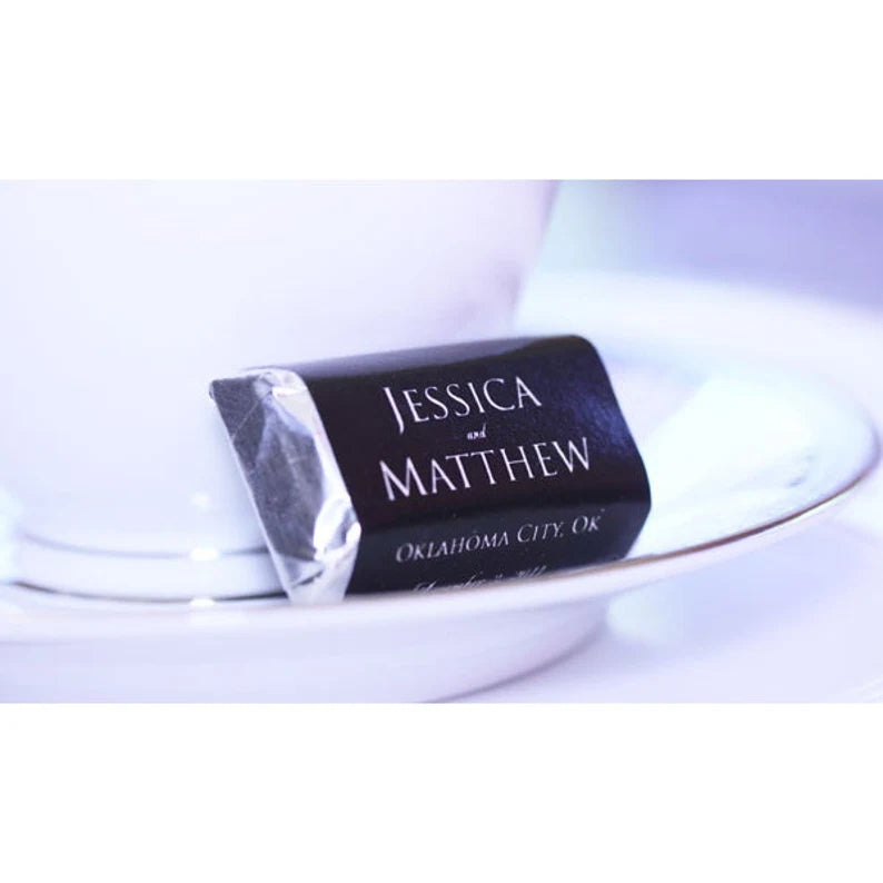Formal Names, Location, and Date | Mini Candy Bar Wrappers
