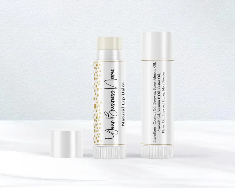 Gold Dots | Glossy Lip Balm Labels