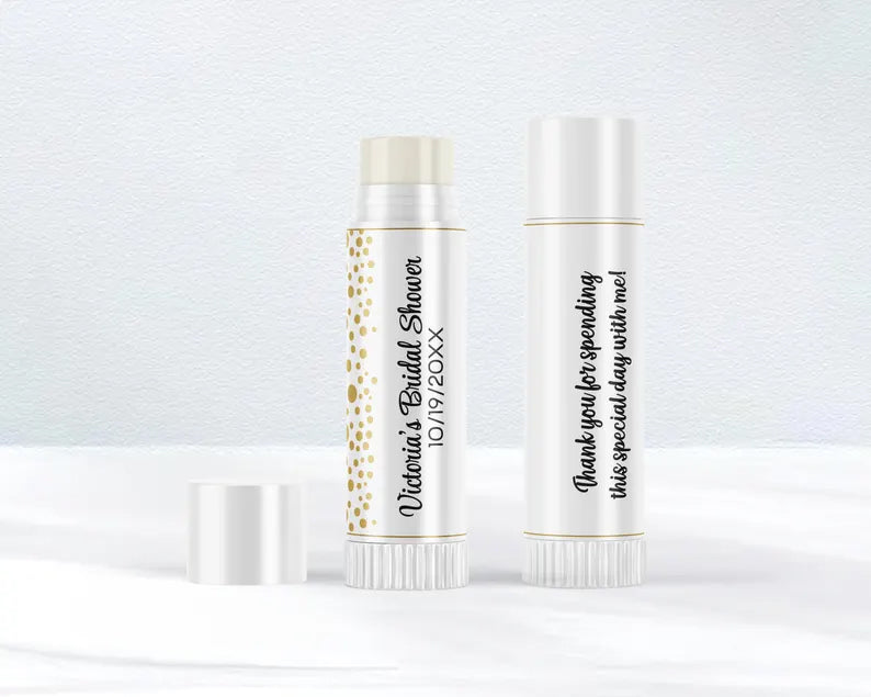 Gold Dots | Glossy Lip Balm Labels