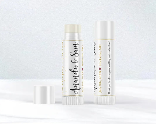 Gold Dots | Glossy Lip Balm Labels