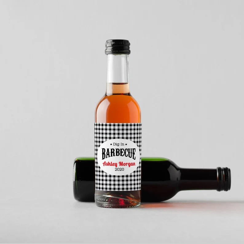 I Do BBQ | Engagement Party | Wine Bottle Labels