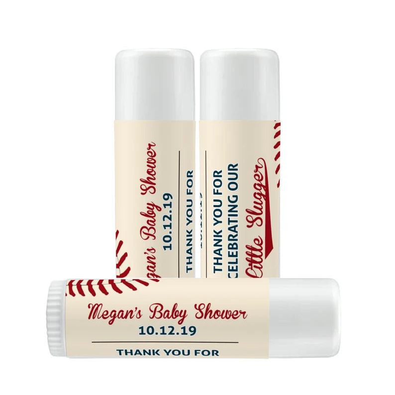 Little Slugger Baseball Theme | Glossy Lip Balm Labels