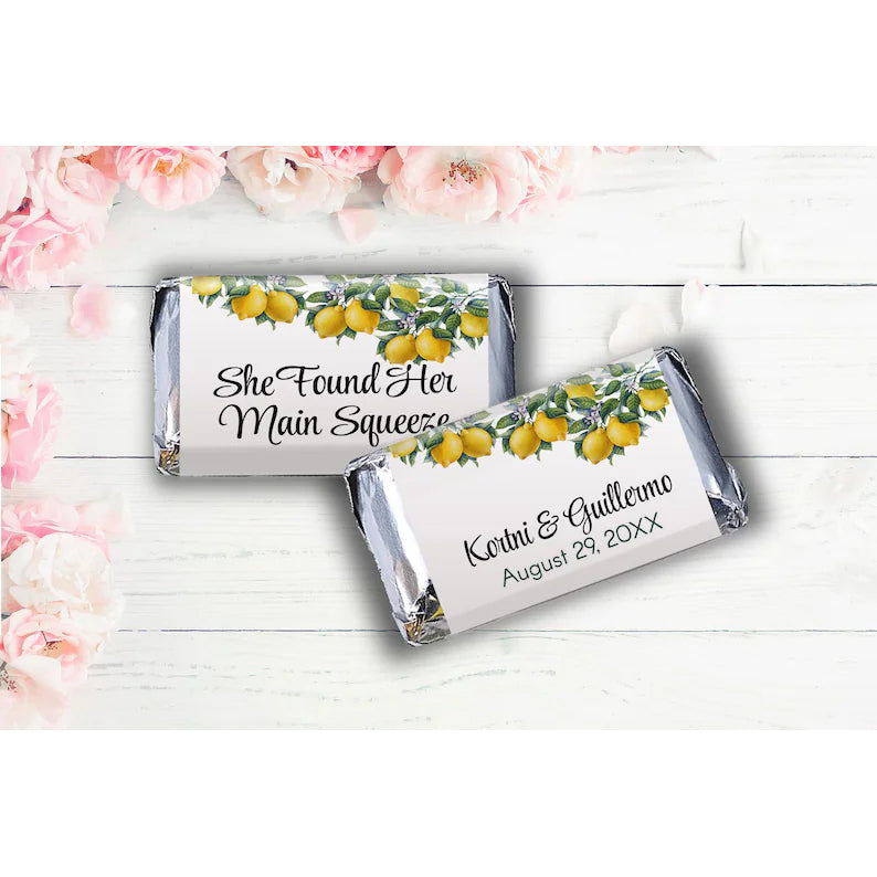 Main Squeeze | Botanical Lemons | Mini Candy Bar Wrappers