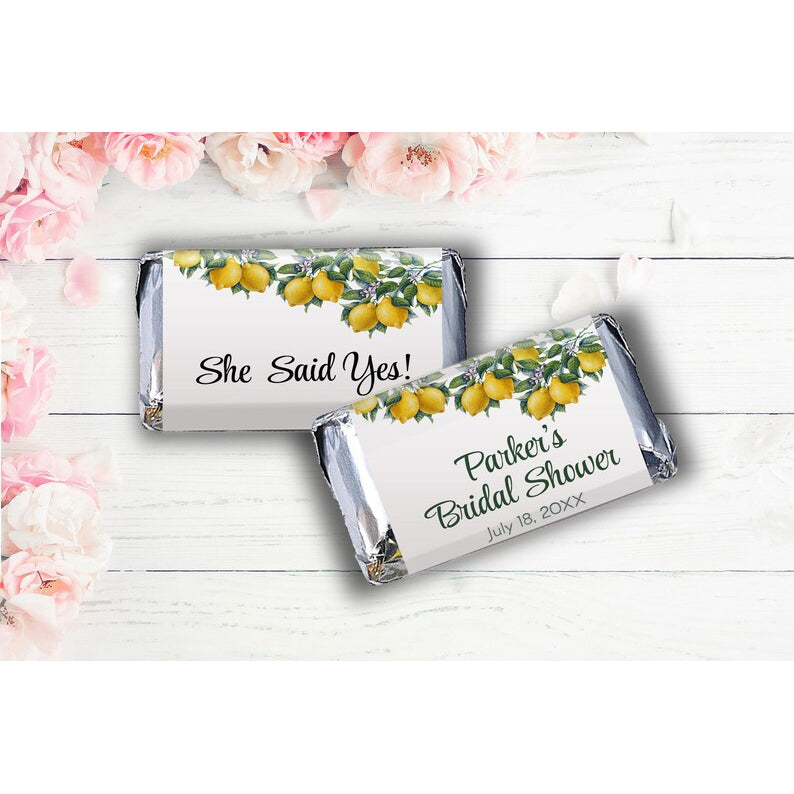 Main Squeeze | Botanical Lemons | Mini Candy Bar Wrappers