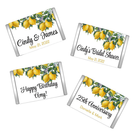 Main Squeeze | Botanical Lemons | Mini Candy Bar Wrappers