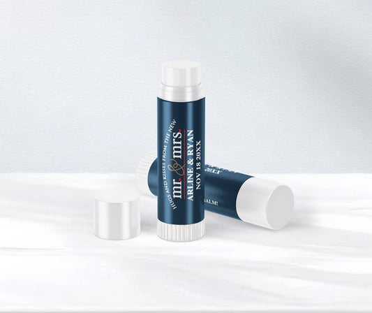 Color Coordinated Mr. & Mrs. | Glossy Lip Balm Labels