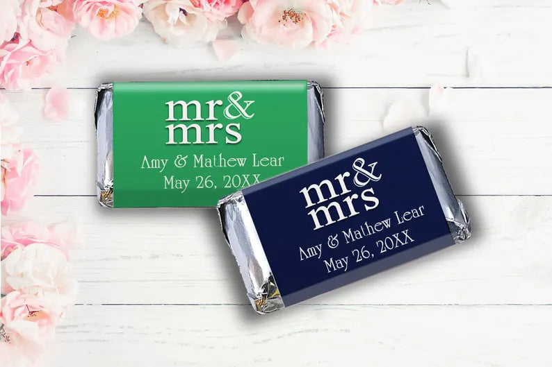 Mr. & Mrs. in Camelot | Mini Candy Bar Wrappers