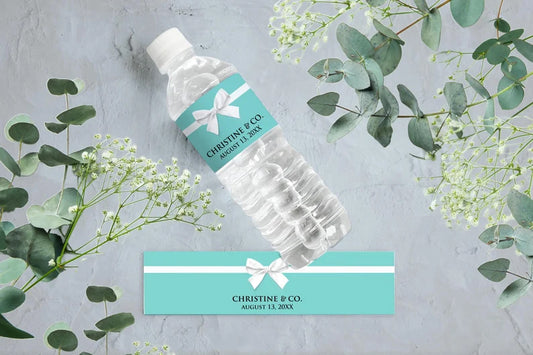Robin's Egg Blue | Glossy Water Bottle Labels