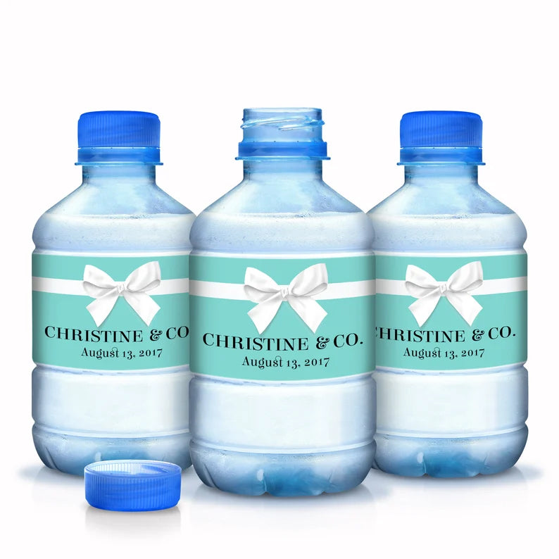 Robin's Egg Blue | Glossy Water Bottle Labels