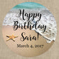 Sand and Starfish | Wedding Favor Stickers