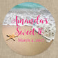 Sand and Starfish | Wedding Favor Stickers