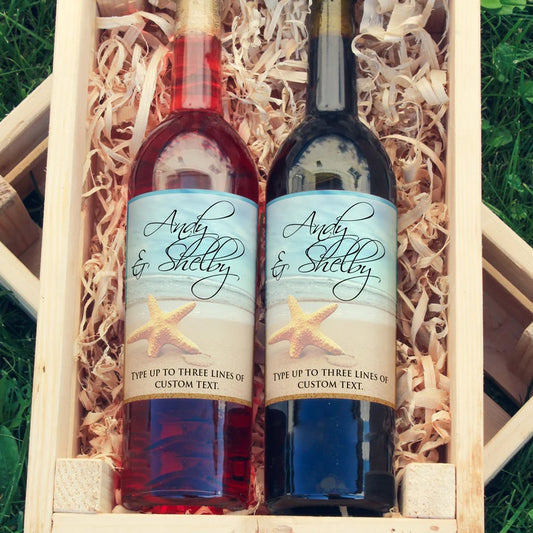 Starfish and Shore | Wine Bottle Labels