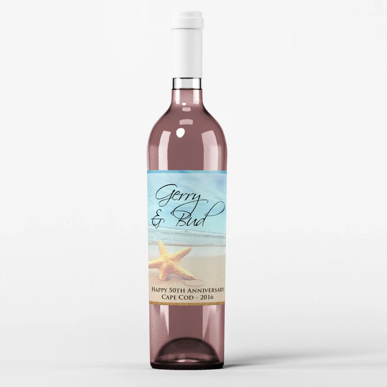 Starfish and Shore | Wine Bottle Labels