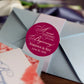 A Sweet Ending to a New Beginning | Wedding Favor Stickers