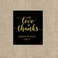 With Love and Thanks | Glossy Lip Balm Labels
