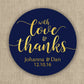 With Love and Thanks | Wedding Favor Stickers