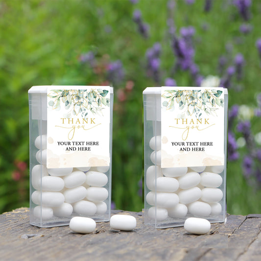 Personalized Eucalyptus Greenery | Foliage  | Wedding Tic-Tac Label