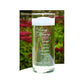 Script Life and Love Remembered | In Loving Memory Floating Candle Memorial Vase