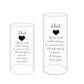Dad | In Loving Memory Floating Candle Memorial Vase