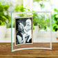 Personalized In Loving Memory 5" x 7" Curved Glass Photo Frame | If Heaven Wasn't So Far Away