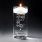 Forever in Our Hearts | In Loving Memory Floating Candle Memorial Vase