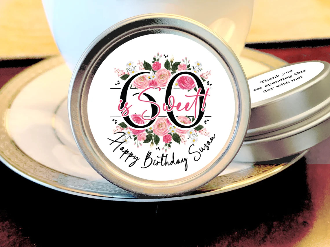 50 is Sweet Birthday Favor Mint Tins