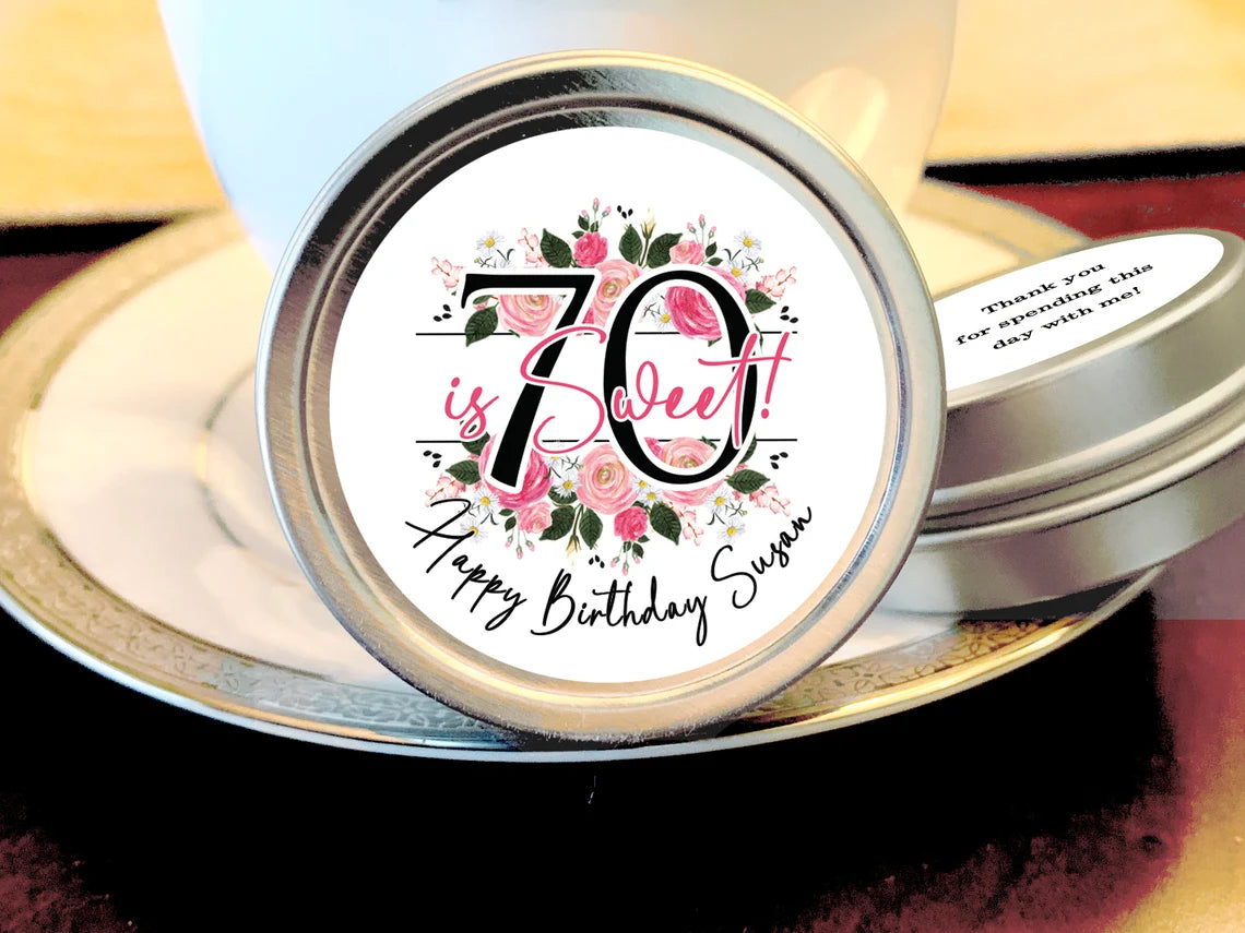 50 is Sweet Birthday Favor Mint Tins