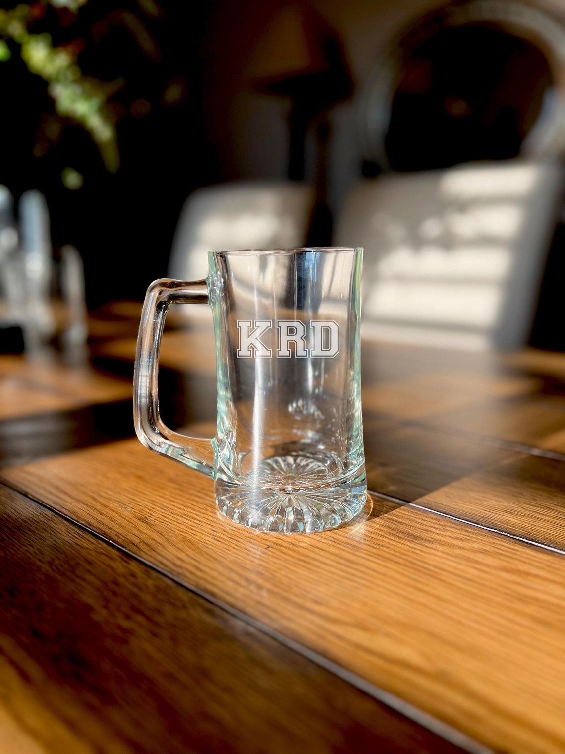Personalized 14oz Glass Sports Mug | Initials
