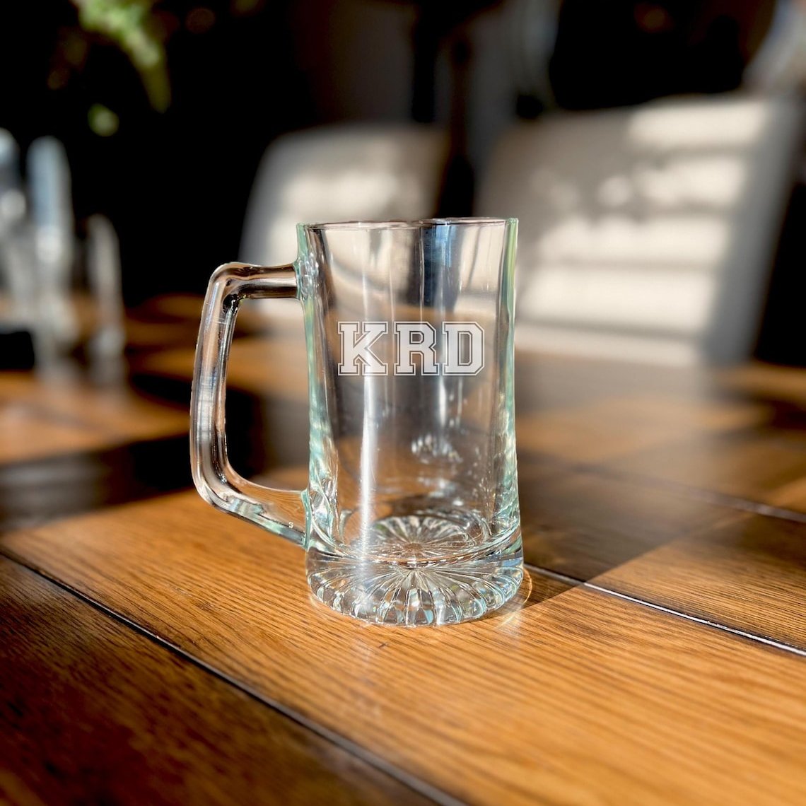Personalized 14oz Glass Sports Mug | Initials
