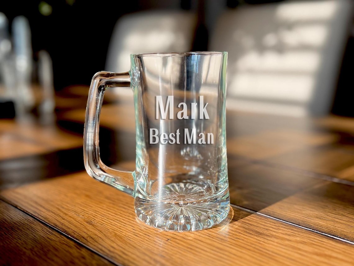 Personalized 14oz Glass Sports Mug