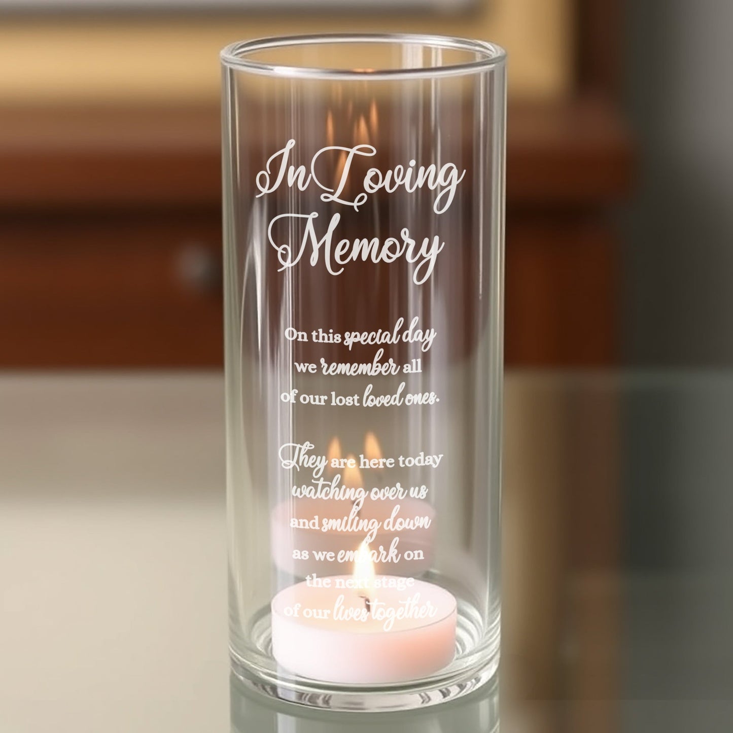 Wedding On This Special Day | In Loving Memory Floating Candle Memorial Vase