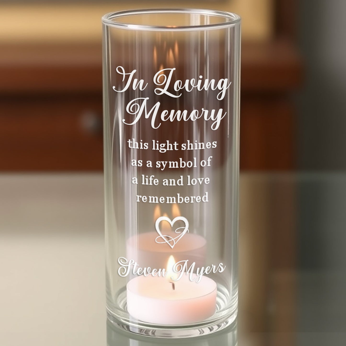 Life and Love Remembered | In Loving Memory Floating Candle Memorial Vase