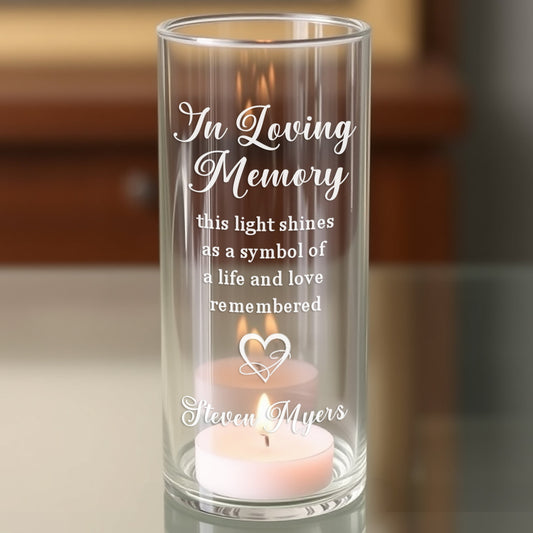 Life and Love Remembered | In Loving Memory Floating Candle Memorial Vase