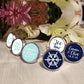 3/4" Personalized Winter Kiss Stickers | Snowflake | Let it Snow