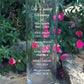Names and Dates | In Loving Memory Floating Candle Memorial Vase