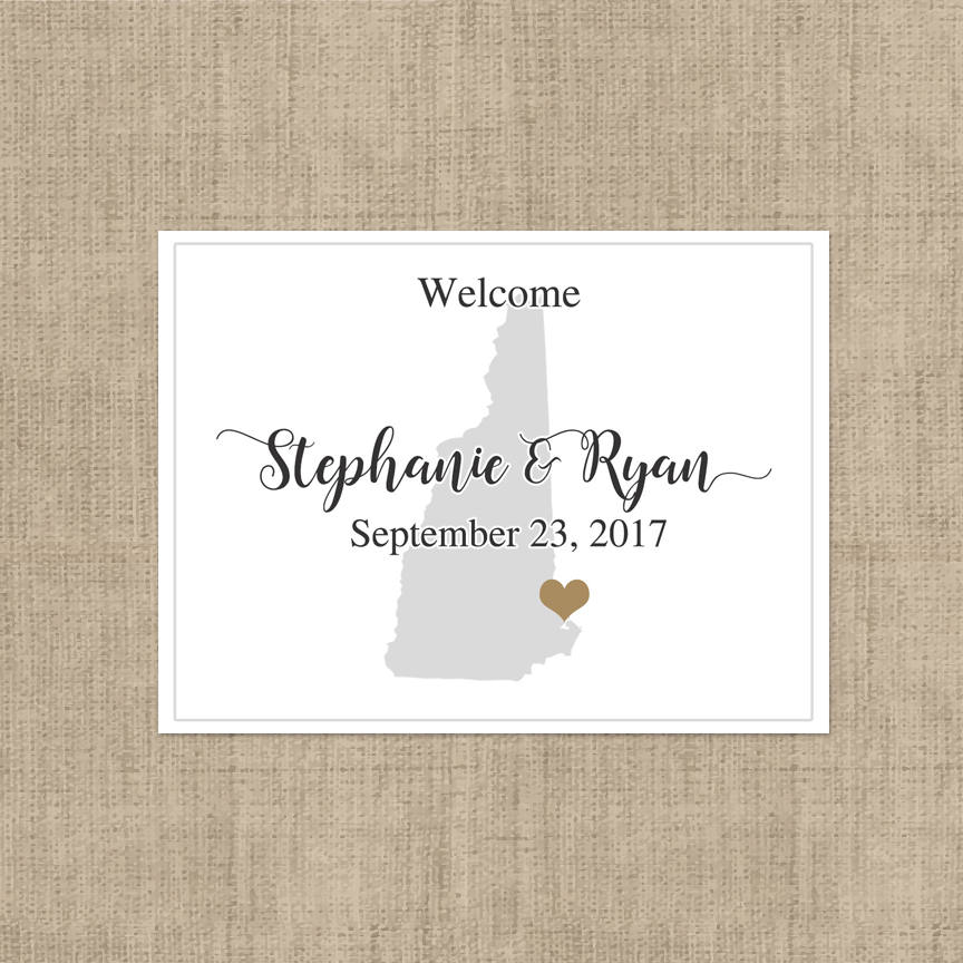 Welcome to Our State | Wedding Welcome Box Labels