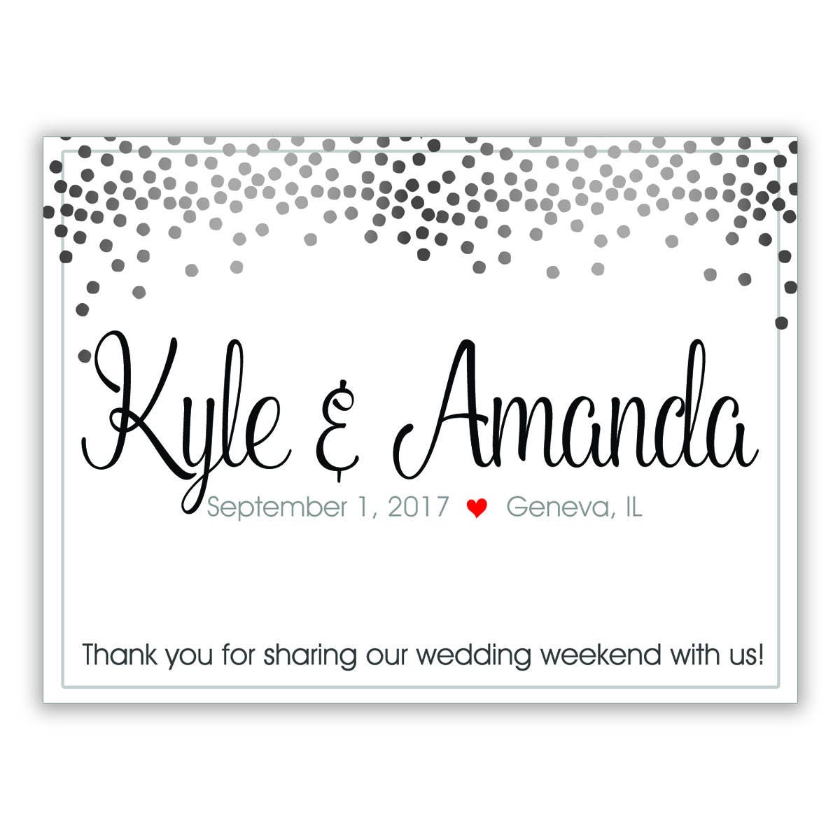 Elegant Dots | Silver or Gold | Welcome Box Labels